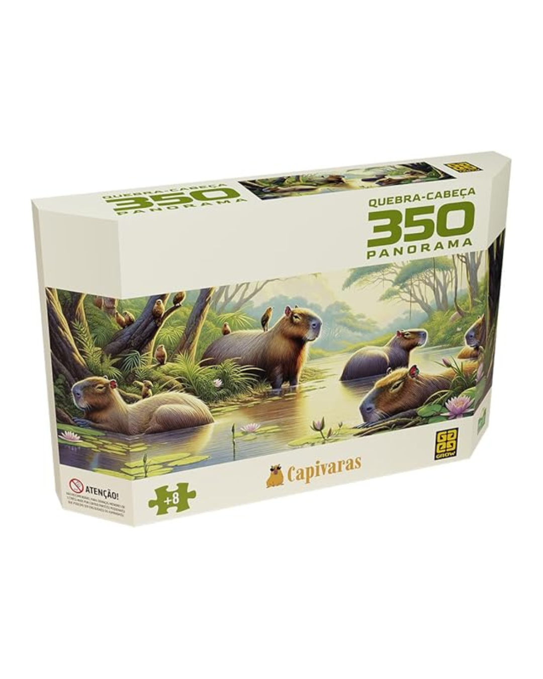 Quebra-cabeça 350 peças Panorama Capivaras