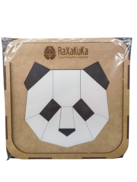 Quebra-cabeça RaXaKuKa Geométrico de Madeira- Panda